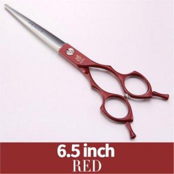 Fenice Tierfriseurschere, 6,5 bis 7,0 Zoll, bunt, gerade Schnitte, aus JP440C Edelstahl