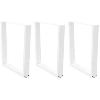 Mesa de Jantar Elegante VidaXL 90cm com Pernas em V Aço Branco