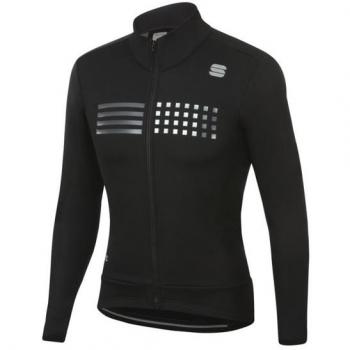 Chaqueta Tempo Sportful Negra para Ciclismo