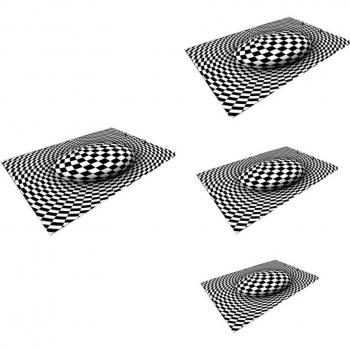 Alfombra de Piso con Efecto 3D para Sala de Estar