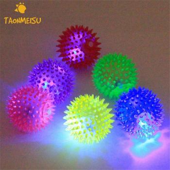 Luminous Soft Rubber Dog Ball Toy Size S/L 1pcs Random Color