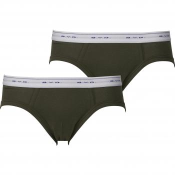 BVD GOLD Calzoncillos 2P – Verde Militar, Exclusivo WEB