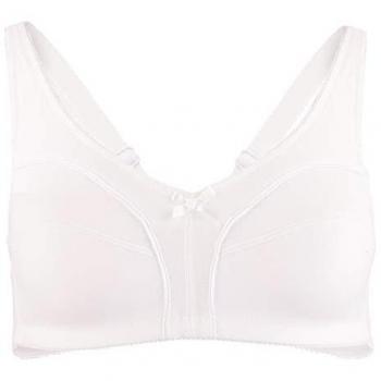 Viania Damen Soft-BH ohne Bügel 100% Baumwolle weiß 85C