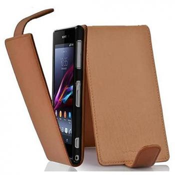 Case Flip Cadorabo Sony Xperia Z1 Con Copertura in Pelle Sintetica