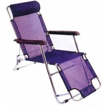 Becker Sedia Sdraio Reclinabile Prato Blu (Alluminio + Textilene)