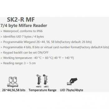 IP66 Waterproof 125KHz EM Proximity Reader with Keypad