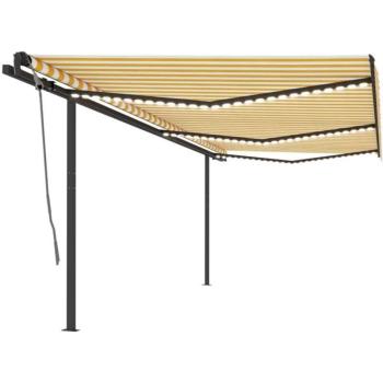Ombre Terrasse Prolenta Premium 6x3,5 m avec Éclairage