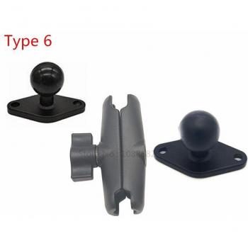 Kit de montage pour guidon de moto en aluminium avec bras double pour GPS Garmin et TomTom