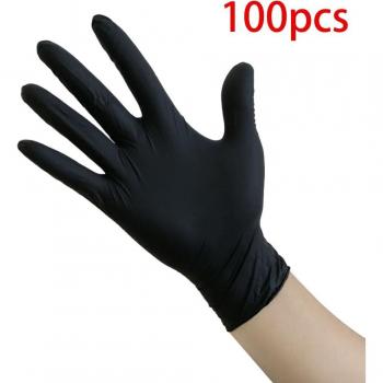 Guantes Descartables PVC Transparente Black WonderLife 100 unidades