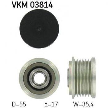 VKM 03814 SKF Alternator Freewheel Clutch
