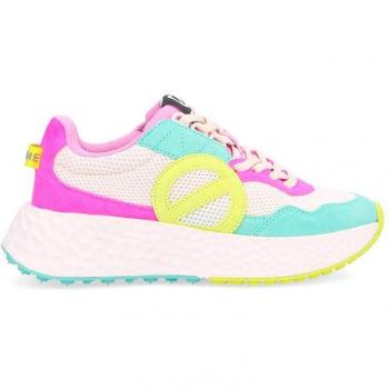 Zapatilla No Name Carter Jogger en ante y piel con diseño multicolor