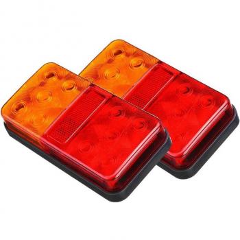 Lumière latérale haute performance 12 V‑80 V – double pack pour remorque de véhicule lourd