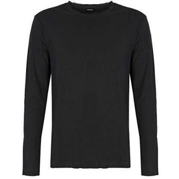 Pull Diesel Long Noir à Manches Décontractées – Super Large