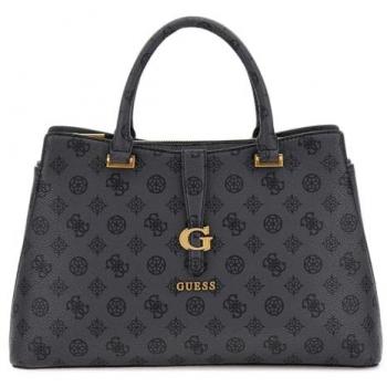 Sac à main Guess Kuba Tri Compartiment Charcoal Logo