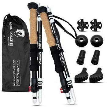 Bâtons de randonnée en aluminium Alpin Loacker avec accessoires
