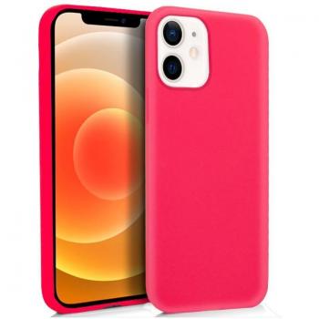 Capa Rosa de Silicone para iPhone 12 Mini
