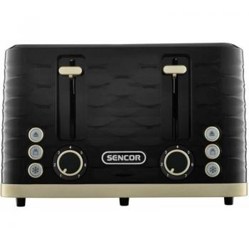 Grill Panini STS 7551BK Sencor 1600W 4 fessure Nero Oro
