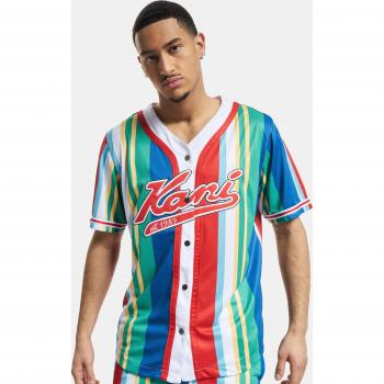 Karl Kani Gestreiftes Baseball T-Shirt