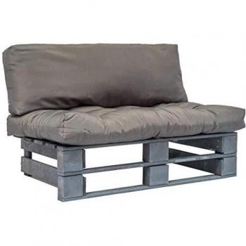 Salon extérieur Palette Pinède – Canapé deux places gris