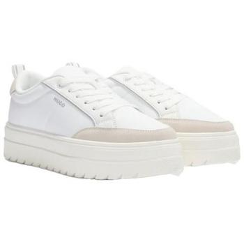 HUGO Lyssa Damen Sneaker in Beige und Weiß