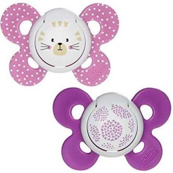 Chicco 6-16 Months Girl Pacifier Duo