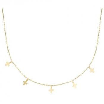 Timeless 14K Gold Cross Choker