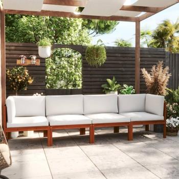 VidaXL Stylish 4-Seater Patio Sofa with Cushions