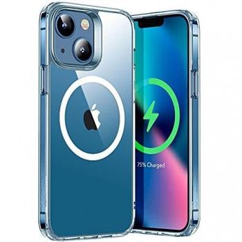Protezione Ibrida ESR per iPhone 13 – Retro Trasparente & HaloLock