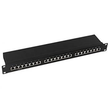 LogiLink Cat 6 Patch Panel 24 Port STP Nero in Accessori Rack
