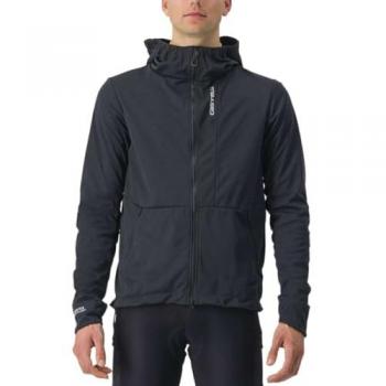 Giacca Leggera Antivento Castelli Unlimited Trail GORE-TEX INFINIUM™ Nera Chiara