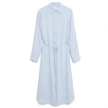 ArmedAngels Mathaa Lino‑Stripes Damen-Comfort-Kleid im leichten Lino‑Mix