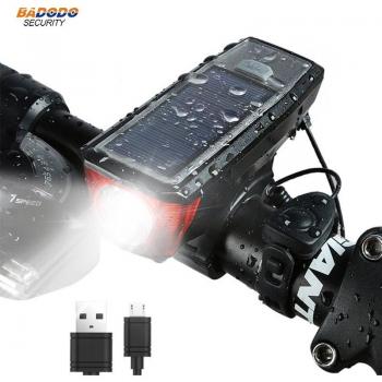Rechargeable Solar Bike Light 350 Lumen Waterproof