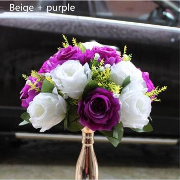 Décoration florale artificielle 15 têtes