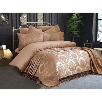 Set Sposa Kure Dantela Francese 7 Pezzi Cappuccino