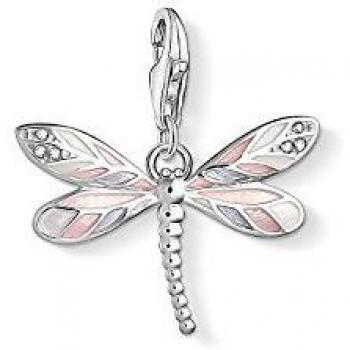 Thomas Sabo Ciondolo Charm Libellula Argento Sterling 925