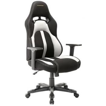 Cortek Sedia da Gioco per Ufficio in Bianco e Nero