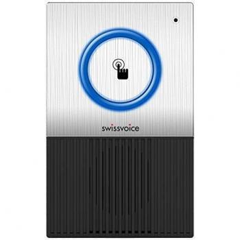 SWISSVOICE Xtra Wireless Doorbell, Silver/Grey