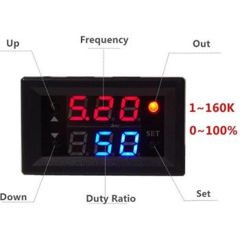 DC 4-30V Single Channel PWM Generator 1Hz-160kHz