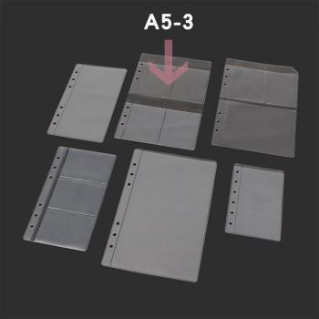 10Pcs PVC Binder Rings with Card Holder Pouches