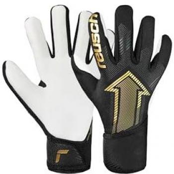 Gold Fastgrip Junior Goalie Gloves – Reusch – UK Size 7 – Black