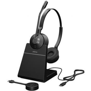 Auricolare Wireless Jabra Engage 55 SE Stereo con USB-C e Base di Ricarica per Ufficio