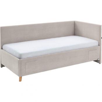 Meise Möbel COOLE 2 Kinderpolsterbett – Beige, 130 cm breit, 210 cm lang, optionaler Bettkasten & USB‑Ausgänge