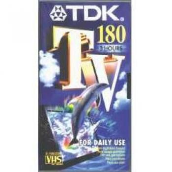 Fita Cassete VHS 180 TDK