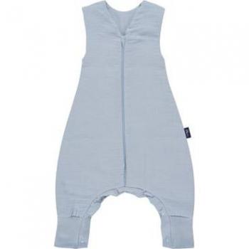 Alvi 4-Season Mull Sleepoverall Unisex hellblau Größe 90