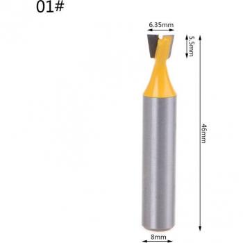 Swallow Tail Router Bit 8mm Shank