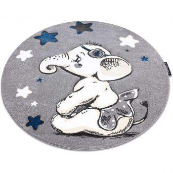 Mini Elephant Star Floor Mat – Grey 160 cm