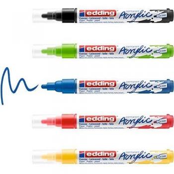 Set de 5 marqueurs acryliques Edding 5100, taille moyenne