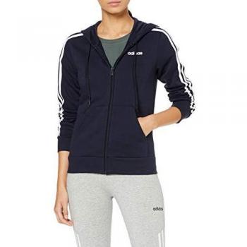 Adidas Women's Full Zip Track Top with 3 Stripes, Color: Legend Ink, Size XS (4-6)