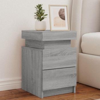 Tavolino di Accensione 2 pezzi Grigio Sonoma