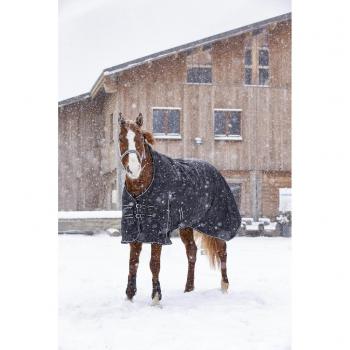 Cobertura de Assento de Jockey Riding World Oxford Impermeável com Forro Polar Preto